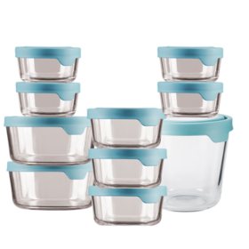 Anchor Hocking TrueSeal 20-Piece Glass Food Storage Containers with Lids Set