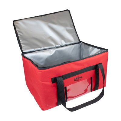 Sterno Delivery Leak-Proof Insulated Food Carrier Bag, Red