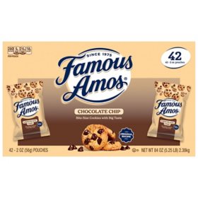 Famous Amos Chocolate Chip Cookies, 2 oz., 42 pk.