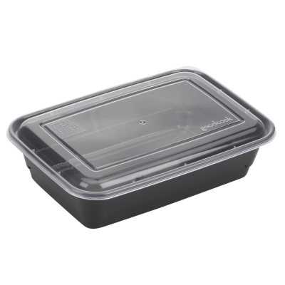 Fit Meal Prep 300 Pack 9" X 5.5" X 3.6" Clear Hinged Plastic Containers