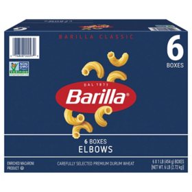 Barilla Elbow Pasta 1lb., 6 pk.