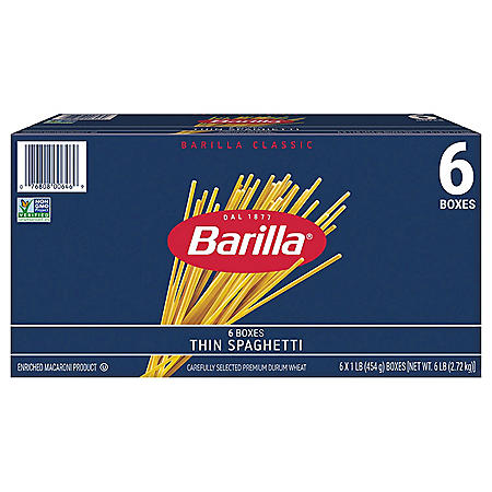 Barilla Pasta Thin Spaghetti (16 oz., 6 pk.)