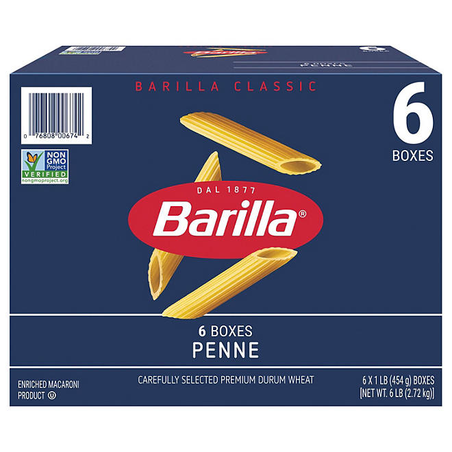 Barilla Classic Blue Box Pasta Penne 16 oz., 6 pk.