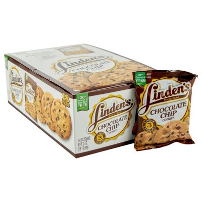 Linden's Chocolate Chip Cookies, 1.8 oz., 18 pk. - Sam's Club