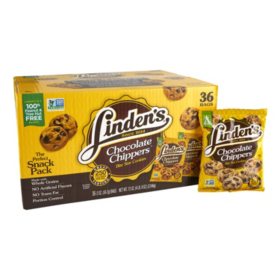 Linden's Mini Chocolate Chippers Cookies, 2 oz., 36 pk.