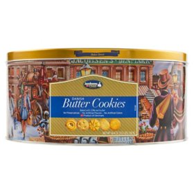 Jacobsens Original Premium Danish Butter Cookie Tin, 3.5 lbs.