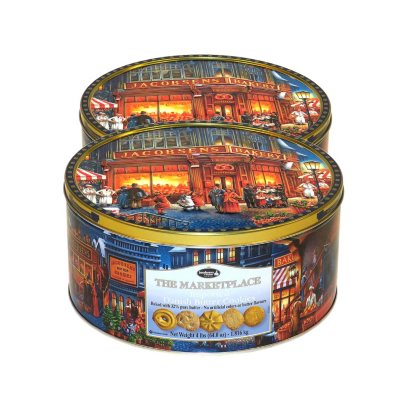 advertising tin Vintage tin home and living Collectibles Denmark cookies tin Boxes and bins Jacobsen's cookies jar Tins