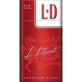 LD Red 100s Box, 20 ct., 10 pk.