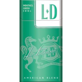 LD Menthol Green 100's Box 20 ct., 10 pk.