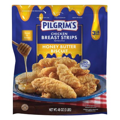 Pilgrim's Honey Butter Biscuit Chicken Breast Strips - Sam's Club