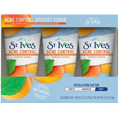 UPC 077043510148 product image for St. Ives Acne Control Apricot Scrub (6oz, 3pk.) | upcitemdb.com