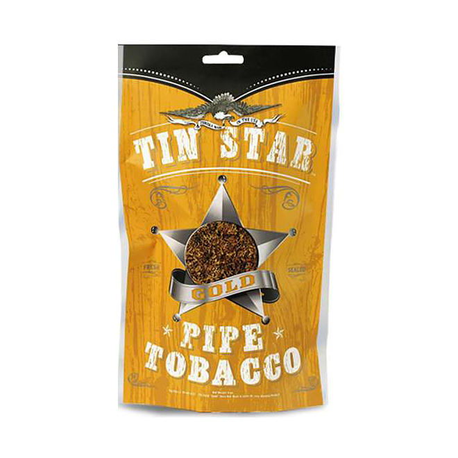 Tin Star Gold Pipe Tobacco (8 oz. Bag)