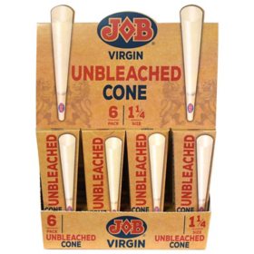 JOB Virgin Cone 1 1/4 Inch 6 ct., 32 pk.