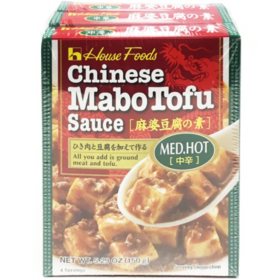 Chinese Mabo Tofu Sauce, Medium Hot 5.29 oz., 3 pk.