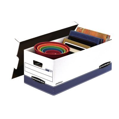 Bankers Box® Folder Holder Storage Box with Dividers, 12