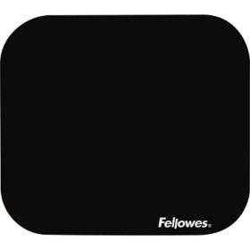 Fellowes - Polyester Mouse Pad, Nonskid Rubber Base, 9 x 8 -  Black