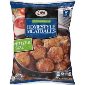 Casa Di Bertacchi Homestyle Appetizer Size Meatballs, Frozen (5 lbs.)