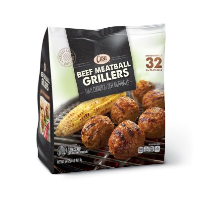 Casa Di Bertacchi Beef Meatball Grillers 64 Oz Sams Club