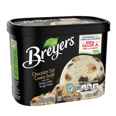 Breyers Chocolate Chip Cookie Dough Frozen Dairy Dessert (64 oz.) - Sam ...