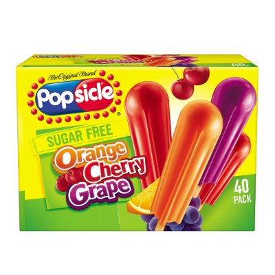 Popsicle Sugar-Free Ice Pops, Variety Pack (40 ct.) - Sam's Club