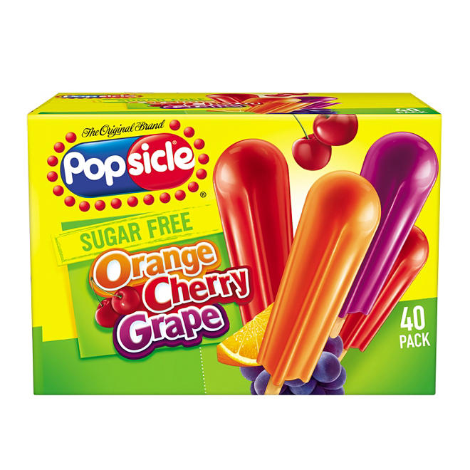 Popsicle Sugar-Free Ice Pops, Variety Pack (40 ct.)