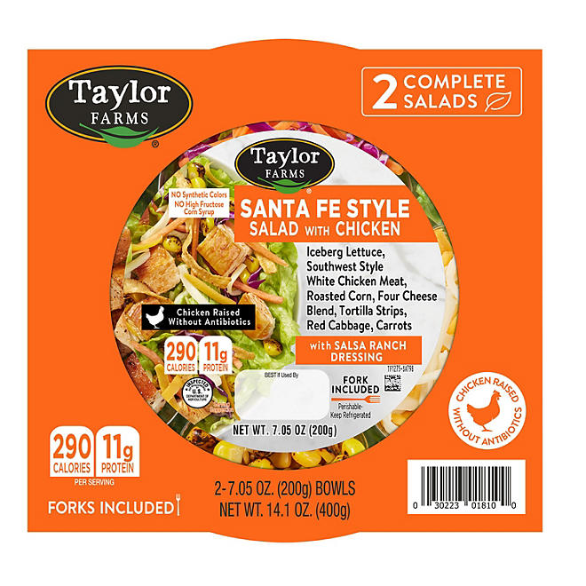 Taylor Farms Santa Fe Style Salad with Chicken (14.1 oz., 2 pk.)
