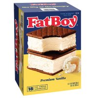 FatBoy Premium Vanilla Ice Cream Sandwich, Frozen (18 ct.)