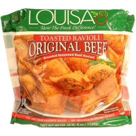Louisa Original Beef Toasted Ravioli, Frozen (40 oz.)