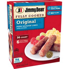 Jimmy Dean Fully Cooked Original Pork Sausage Links 36 ct.
