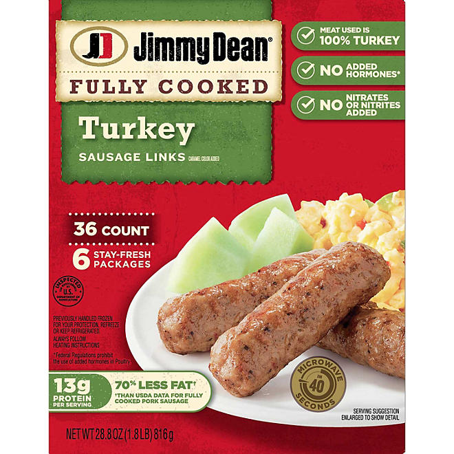 Jimmy Dean Fully Cooked Turkey Links 36 ct.