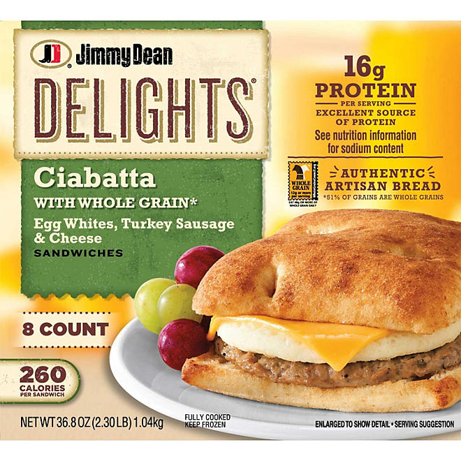 Jimmy Dean Delights Ciabatta Sandwiches 8 ct.