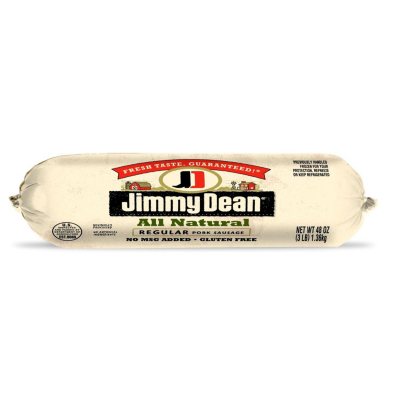 Jimmy Dean All Natural Regular Pork Sausage (3 lbs.) Sam's Club