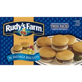 Rudy's Farm Sausage Biscuits (36 ct.)