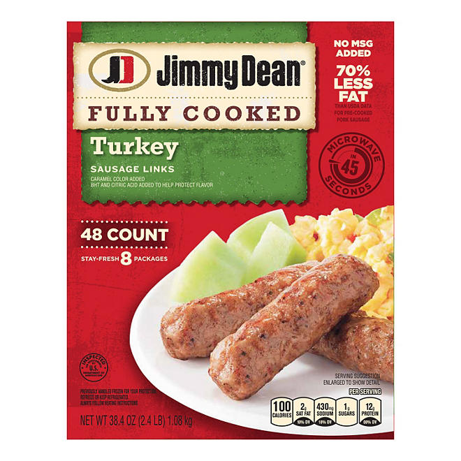 Jimmy Dean Fully Cooked Turkey Sausage Links (48 ct.)