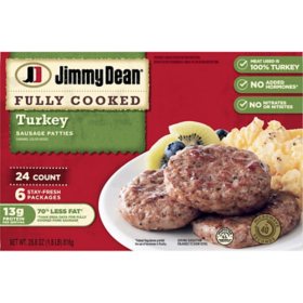 Jimmy Dean Fully Cooked Turkey Sausage Patties (24 ct.)