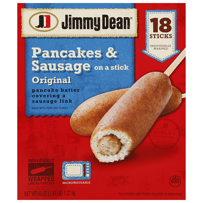 Jimmy Dean Pancakes & Sausage on a Stick - 18 ct.