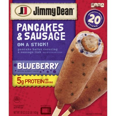 Jimmy Dean Blueberry Pancake and Sausage on a Stick (20 ct.) - Sam's Club