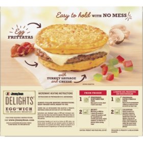 Jimmy Dean Delights Egg Wich Breakfast Frittatas Frozen 8 Ct Sam S Club