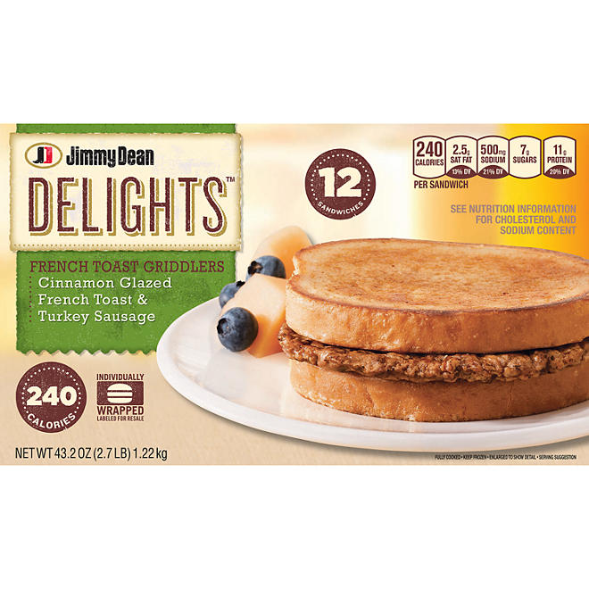 Jimmy Dean Delights French Toast Griddlers - 12 ct.