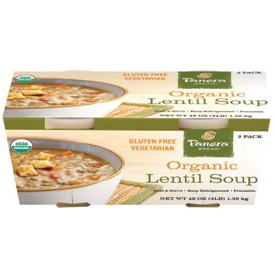 Panera Bread Organic Lentil Soup (24 oz. tubs, 2 pk.) Sam's Club