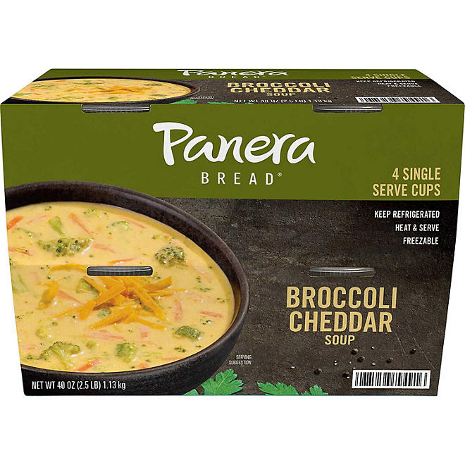 Panera Bread Broccoli Cheddar Soup Single-Serve Cups (4 pk.)