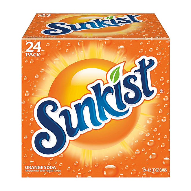 Sunkist Orange Soda 12 fl. oz. cans, 24 pk.