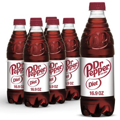 Diet Dr Pepper Soda (.5 L bottles, 24 pk.) - Sam's Club