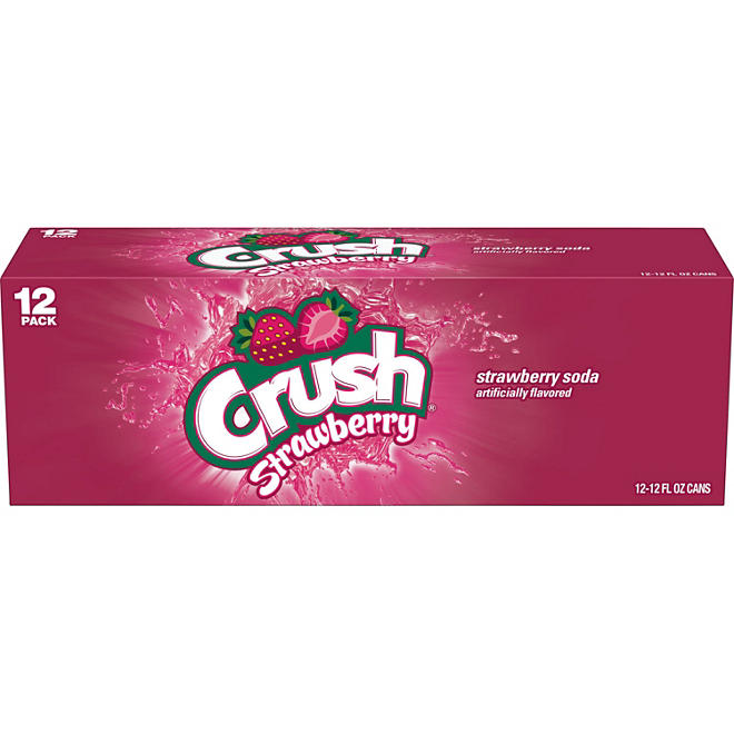 Crush Strawberry Soda 12 fl. oz., 12 pk.