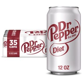 Diet Dr Pepper Soda, 12 fl. oz., 35 pk.