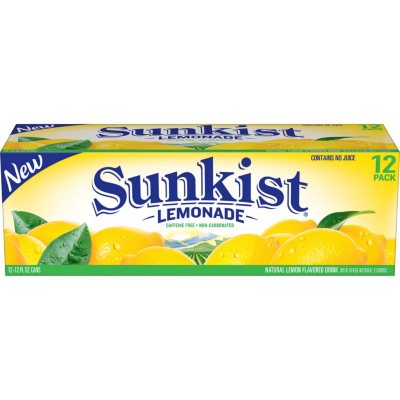 SUNKIST LEMONADE 12 PK 12 OZ CAN - Sam's Club