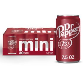 Dr Pepper Mini Cans 7.5 oz., 30 pk.