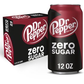 Dr. Pepper Zero Sugar Soda 12 fl. oz., 24 pk.