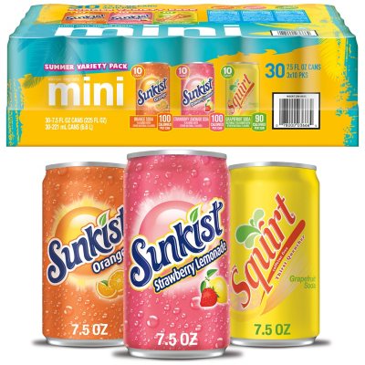 Citrus Mini Can Variety Pack (7.5 fl. oz., 30 pk.) - Sam's Club