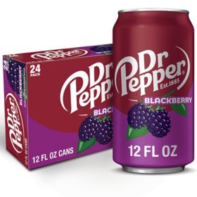 Dr Pepper Blackberry Soda, 12 fl. oz., 24 pk.